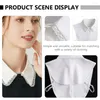 Bordklockor 1 PC Fake Chiffon Shirt Collar Multi-Purpose False Clothing Accessory