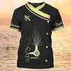 Summer Mens T-shirt roliga kläder Barber Grafik 3D T-shirt Pullover Kort ärm Hår Salong Cool Work Clothes Top 240313