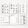 Tillbehör Lash Extensions Technician Guide Affischer and Prints Makeup Wall Art Picture Decor Eyelash Business Form Art Canvas målning