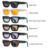 نظارات في الهواء الطلق رجعية صغيرة UV حماية y2k ظلال سكانية مربعة نظارات شمسية مستطيل
