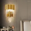 Wall Lamp Metal Luxury Lamps LED Gold Crystal Lights Bedroom Living Room AC 110V 220V Sconce Decoration Indoor Lighting Fixtures