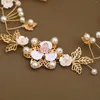 Headpieces Bride Hair Side Comb Clips Tiara With Color-preserving Handmade Design For Female Daily Headdress Jewelries