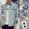 Xingdeng Qualité Fit Casual Vintage Jean Vestes Hommes Denim Manteaux Fi Streetwear Choicen Vêtements d'extérieur Style coréen i33A #