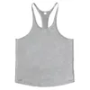 Workout Tanktop Muscle Guys Gym Clothing Bodybuilding Stringer Tank Top Men Cotton Vest Y Back Sleeveless Shirt Sports Singlets 240327