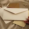 Envoltório de presente 20 pcs envelope para convites cartões postais mensagem 250g 22x11cm textura em branco papel casamento letras de negócios saco de armazenamento