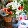 Декоративные цветы искусственное букет тюльпан многоцветный