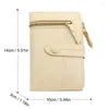 Storage Bags Tri Fold Wallet PU Leather Trifold Compact Holder Coin Pocket Cash For Girls Ladies Travel Work