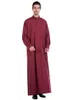 Muslimska män Jubba Thobe Islamiska kläder Ramadan Mens Abaya Dr LG Robe Saudi Wear Musulman Caftan Jubah Dubai Arab Dring X2ux#