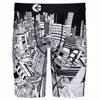 Men underwear ethikaa flat angle trendy shorts ice silk printed sports quick drying bottom shorts I6R9#