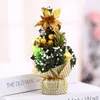 Decorative Flowers Mini Christmas Tree 20cm Decorations Day Desktop Small Trees Stock Festive Party Supplies Home Decoration