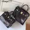 Designer Genuine Leather Bk Handbag Handbags High Sense Crocodile Pattern Platinum Women's Fashion Versatile Messenger