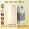 33.81OZナット大豆メーカーハイン - ワンタッチ植物ベースのミルクブレンダー - 便利で耐久性のある食品グレードステンレススチール10リーフブレード