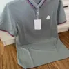 Polos de créateurs d'été hommes t-shirt mode affaires chemise décontractée col rayé manches courtes hauts quatre couleurs