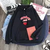 Women's Hoodies Lolita Style Sweatshirt Kpop Cute Strawberry Hoodie Harajuku Milk Graphic Women Winter Schoolgirl Streetwear