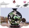 화병 Jingdezhen Ceramic Vase 중국 스타일 클래식 목회 기지 인형 미세한 부드러운 표면 가구 가구 장식 기사