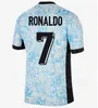 2024 Euro Cup Kids Football Kits Portugals Soccer Jerseys Ronaldo Joao Felix Fernandes National Team Football Kit
