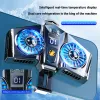 Coolers Mobile Phone Cooling Fan Radiator Mini Ventilateur Telephone Portable Cell Phone Cooler Heat Sink For IPhone Samsung Xiaomi
