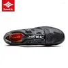 Велосипедная обувь Santic, дышащие мужские кроссовки для шоссейного велосипеда, профессиональные командные гоночные спортивные велосипедные кроссовки с автоблокировкой