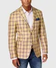 Мужской пиджак Simple Busin Fi Plaid Print Notch Lapel Two Butt Blazer Высококачественный брендовый деловой костюм Busin Мужская одежда j4dd #