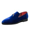 Sapatos casuais quaoar moda festa e casamento artesanal homens mocassins folhas de veludo fivela de ouro vestido sapato masculino apartamentos st384