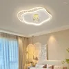 Plafoniere Modern Creative Star Cloud LED Lampada di illuminazione dimmerabile Oro Bianco Nero Metallo Camera da letto per bambini Apparecchio per soggiorno