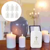 Vasen aus Kunststoff, Weihwasserflaschen, Kirche, Taufe und Exorzismus, weiße Halloween-Dekorationsvase