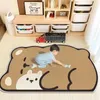 Tappetini da bagno Tappetino antiscivolo da bagno Modello animale carino Tappeto da cartone animato Tappeti morbidi in peluche addensati Pavimento vasca interna Decorazione della casa