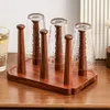 Kitchen Storage Rosewood Cup Rack Upside-Down Draining Shelf Dust-Proof Coffee High Hardness Mug Holder