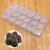 Baking Moulds 1PC Plum Shaped Tool Clear Magnetic Polycarbonate Chocolate Cake Mould DIY PC Transparent Mold LB 388