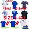 Maillots de Football 2024 French piłka nożna 24 25 Benzema koszulki piłkarskie mbappe griezmann pogba kante maillot foot koszulka hommes enfants men dla dzieci Wersja gracza