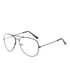 Sonnenbrille Retro Myopie Brille Frauen Männer Doppelstrahl Kurzsichtige Brillen Metallrahmen Minus Dioptrien -0,5 bis -6,0 HD Rezept