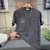 Luksusowy designerka T Shirt Man Fashion Business Oddychana letnia luźna wersja codzienna czysta bawełniana mała okrągła szyja