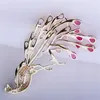 Pins Broches Colorf Crystal Phoenix Pauw Voor Vrouwen Luxe Zirkoon Broche Pin Decoratie Kostuum Pak Sjaal Dier Sieraden Drop Deli Otmn3