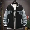 Spring och Autumn Coat Men's Jacket Baseball Suit Trend Stilig First Senior High School Coat Plus Veet Q5un#