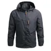 Fi Automne Coupe-Vent Veste Hommes Solide Broderie Nouveau dans Survêtement À Capuchon Manteaux En Plein Air Qualité Cothing Vestes pour Hommes V48t #