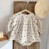 Kleidung Sets 2024 Frühling Koreanischen Stil Kinder Anzug Langarm Baumwolle Gedruckt Hemd PP Shorts Infant Baby Mädchen Kleidung Set