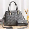 Shoulder Bags Selling Two-piece Bag Women Embroidery Line Diamond Fashion Handbag Large Capacity Ladies Luxury Messenger