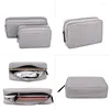 Storage Bags Gray Digital Bag USB Data Cable Organizer Earphone Wire Pen Power Bank Travel Kit Pouch Electronics Accessories