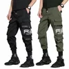 Mince Streetwear Pantalons décontractés Hommes Ribbs Harem Pantalon de jogging Homme Slim Fit Printemps Pantalon Cargo Multi-poches Femmes Pantalon J9 R4ob #