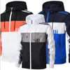 2023 New Hooded Coat Men's and Women's Thin Colored Casual Sports Jacket Outdoor Running Training Team Kit m6O1#