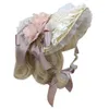 Chapeaux à large bord été printemps femmes bonnet plat chapeau thé fête crème solaire en plein air fleur parasol jeu de rôle vacances