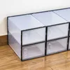 Storage Boxes Bins Transparent Enlarged Shoe Box Foldable Plastic Clear Home Organizer Stackable Display Superimposed Combination Shoe Dhvbd