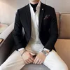 2022 Top Grade Designer Brand Casual Fi Korean Jacket Regular Fit Blazer For Men Elegant Wedding Suit Coat Men's Clothes M9qJ#