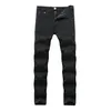 Jeans pour hommes Hommes 6 couleurs Stretch Straight Retro Slim Fashion Denim Pantalon déchiré Mort Crayon Moto Drop Livraison Vêtements Vêtements Dh0Yf