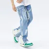 2023 Kanye Y2K Streetwear Baggy Flare Jeans Cargo Pants Men Clothing Drawstring Sweatpants Male Denim Trousers Pantal Homme L2Sw#