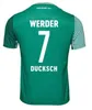 SV Werder Bremen Camisas de futebol 2023/2024 Home e Away Jersey Ducksch Borre Deman Schmid Keita Jogador Versão Homens Crianças Kits