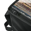 レコード用の収納バッグレコード旅行ケースの折りたたみ可能なファブリックボックスを移動するオフィスクローゼット