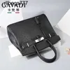 Leather Bk Handbag Ostrich Genuine Designer Crocodile Handmade 2024 High Capacity Luxury Lock with Logo