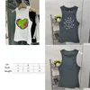 Damestanktopjes Camis Designer Love-bedrukte tanktop met uitgesneden achterkant, slim-fit onderkant en jarretel Drop-levering Kleding Kleding Tops Tees Ot2Rh