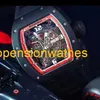 RM armbandsur Richardmills lyxklockor Mens Automatic Machine RM030 42 x 50mm MENS Watch RM030 Black Ceramic Side NTPT Red Frame FNGV